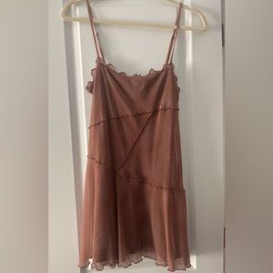 Urban Outfitters Dresses Uo Moxie Mesh Mini Slip Dress